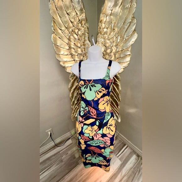 Zara Bodycon Dress Tropical - Picture 12 of 15